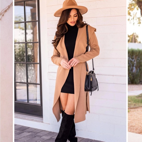 Priceless Jackets & Blazers - Camel Lightweight Trench Coat